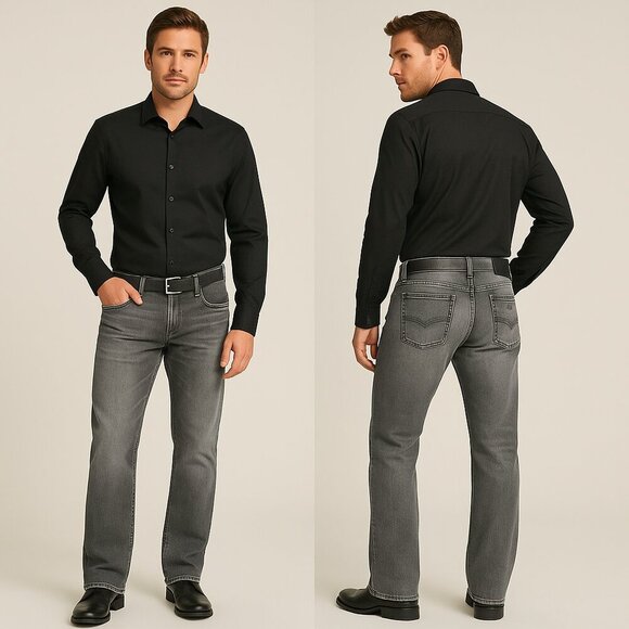 GUESS ⭐ Men’s Vintage Cliff Relaxed Bootcut Jeans 👖 | Size 34x30 - Picture 1 of 16